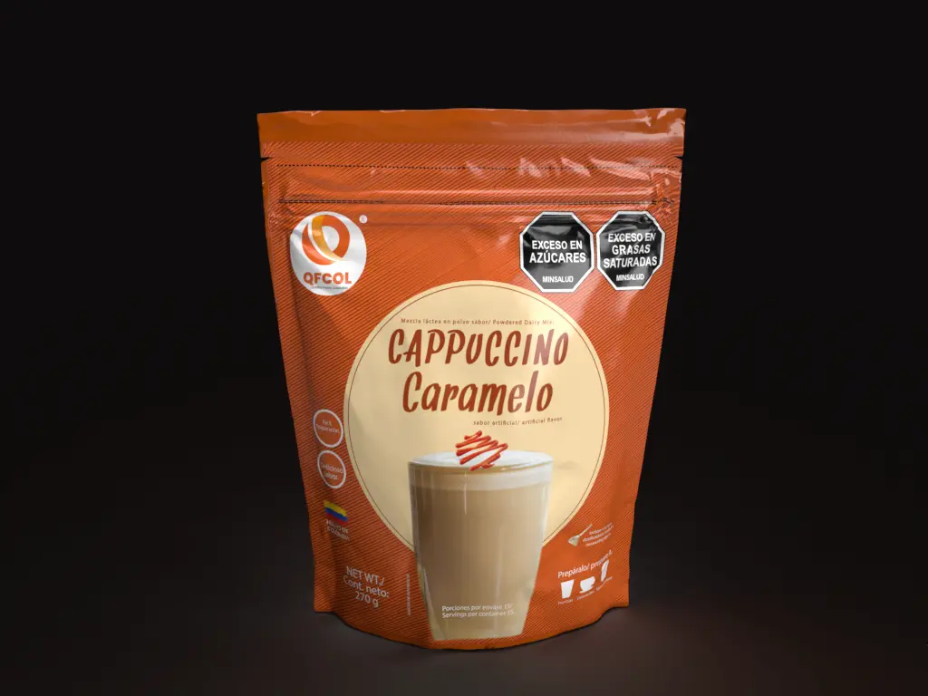 Cappuccino Caramelo ☕ 270gms Quality foods - Imagen 2