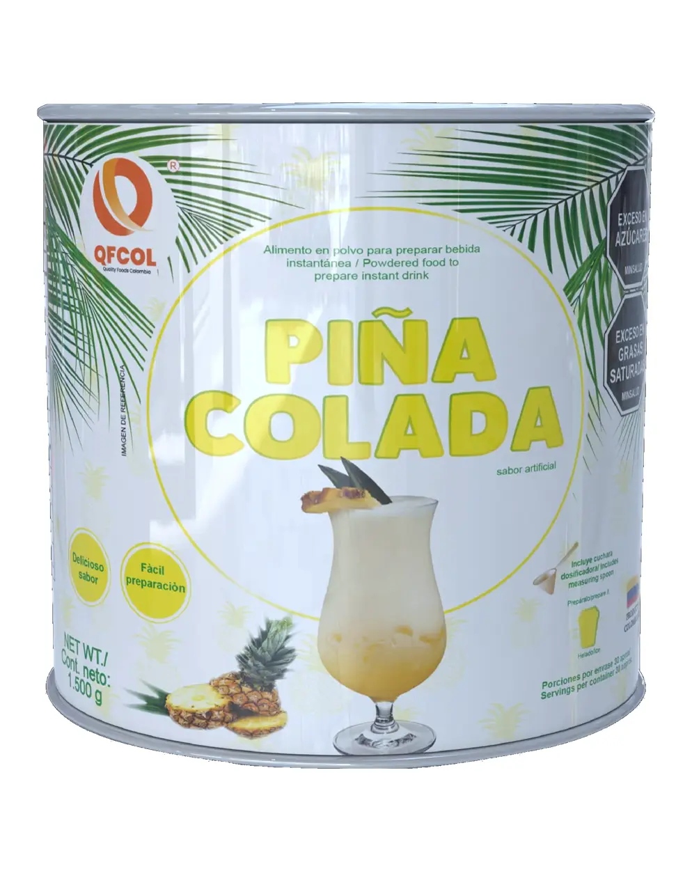 Piña Colada 🍍🥫 bebida en polvo x 1500gms