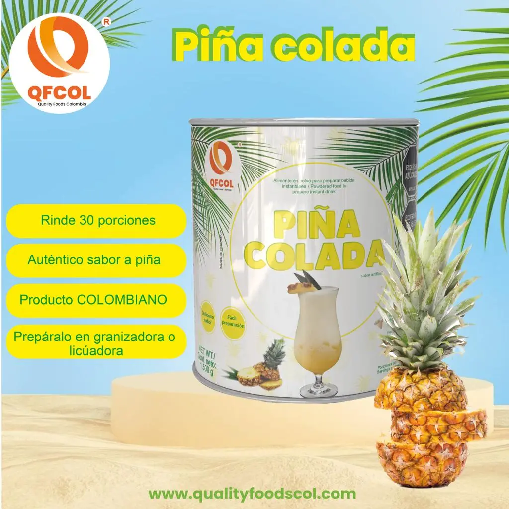 Piña Colada 🍍🥫 bebida en polvo x 1500gms - Imagen 2