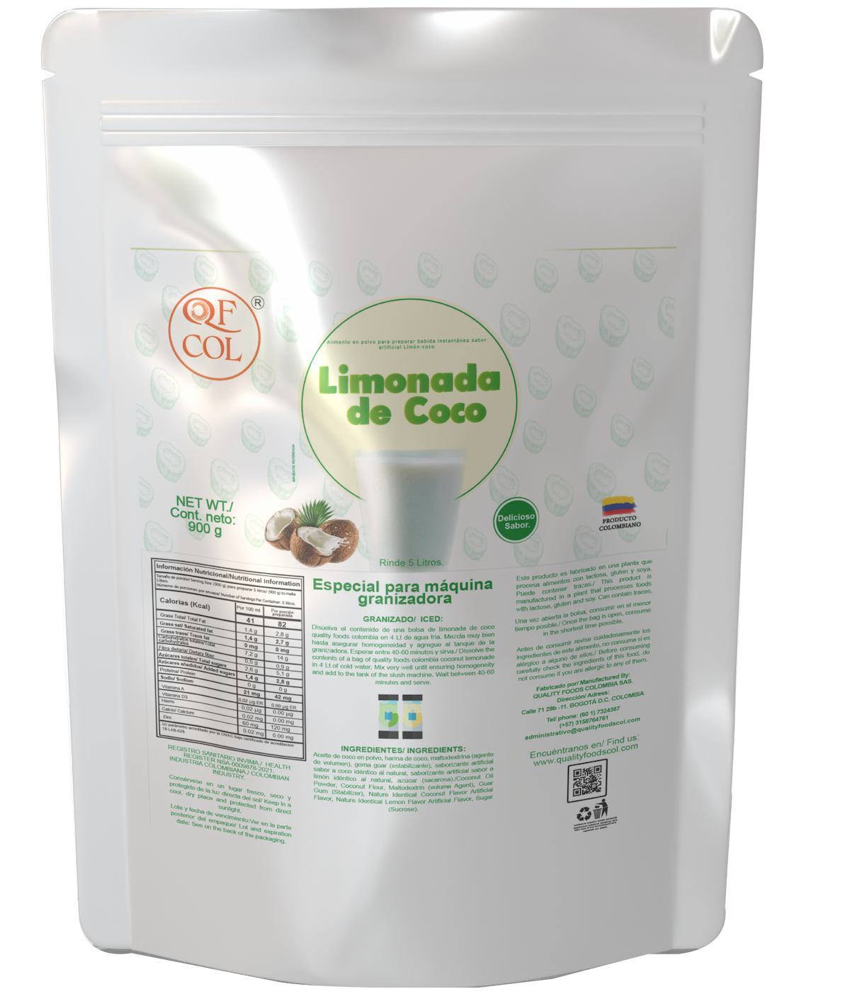 Granizado Limonada de Coco 900gr