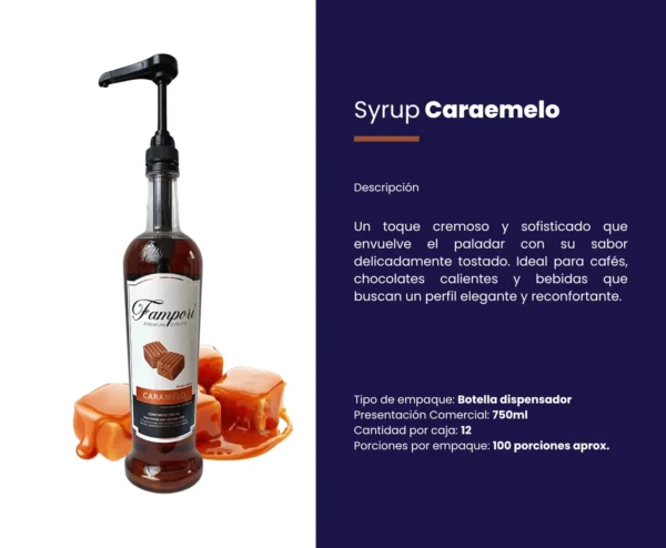 Syrup Caramelo Fampori 750ml - Imagen 2