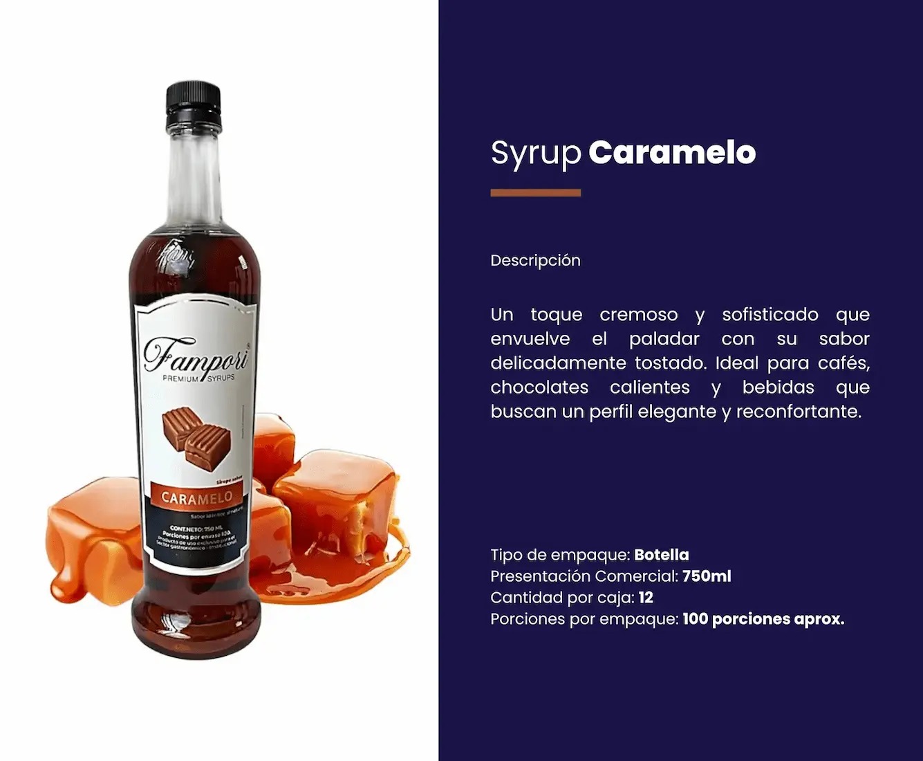 Syrup Caramelo Fampori 750ml - Imagen 2
