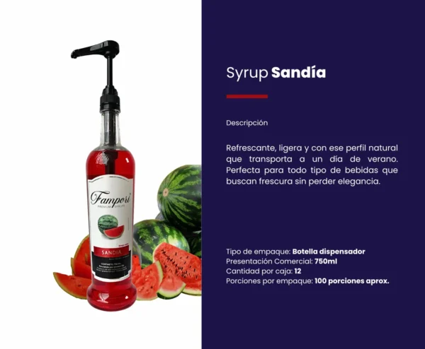 Syrup Sandía Fampori 750ml - Imagen 2