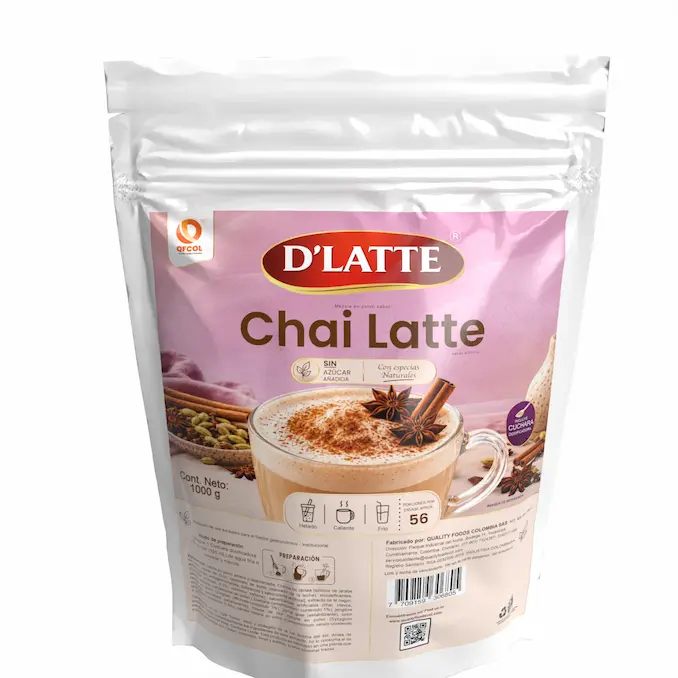 Chai Latte - Sin Azucar Añadida 🍵 Té Negro, Clavos,Canela y leche Entera 1000gms