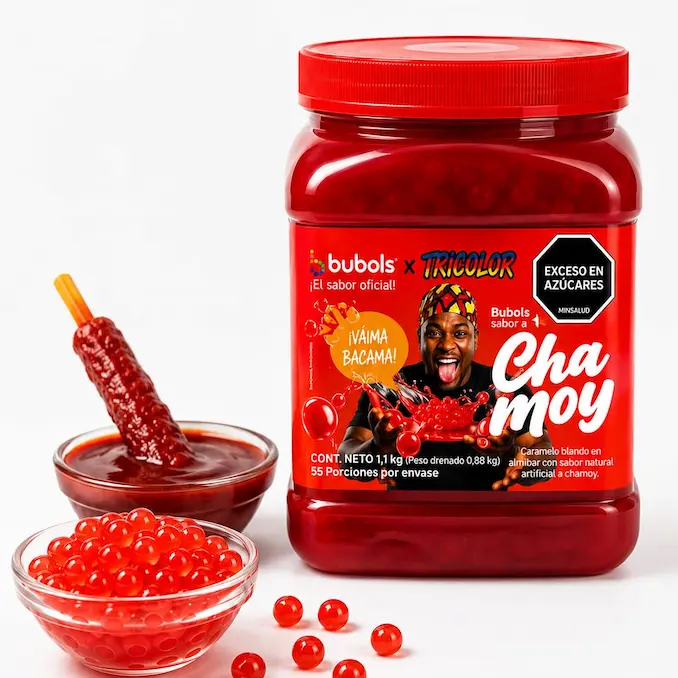 Perlas explosivas sabor Chamoy frasco 1.1 kg- Bubols
