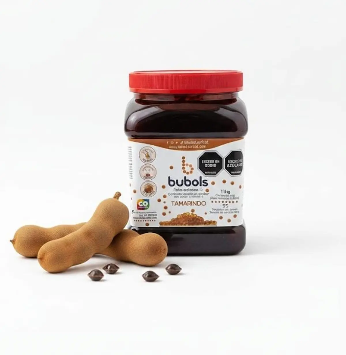 Perlas explosivas sabor Tamarindo 馃煠 frasco 1.1 kg- Bubols