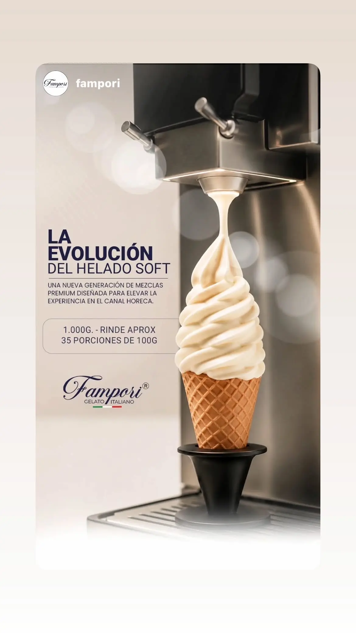 Helado de Pai de Lim贸n 馃崷Mezcla en Polvo 1000g Fampory Gelato Italiano - Imagen 2