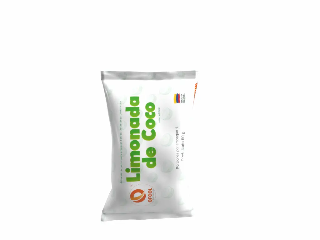 Limonada de Coco bebida en polvo 🍋🥥 Paquete por 10 Sachets 50gm C/u