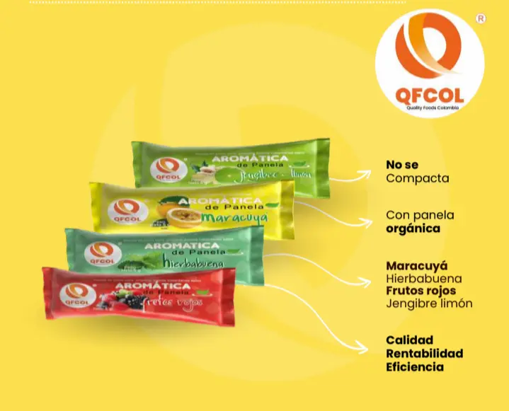 Aromaticas en sobres endulzadas con panela organica 5g🍃🍓🫚🍋 bolsa 100 unidades surtida - Imagen 6